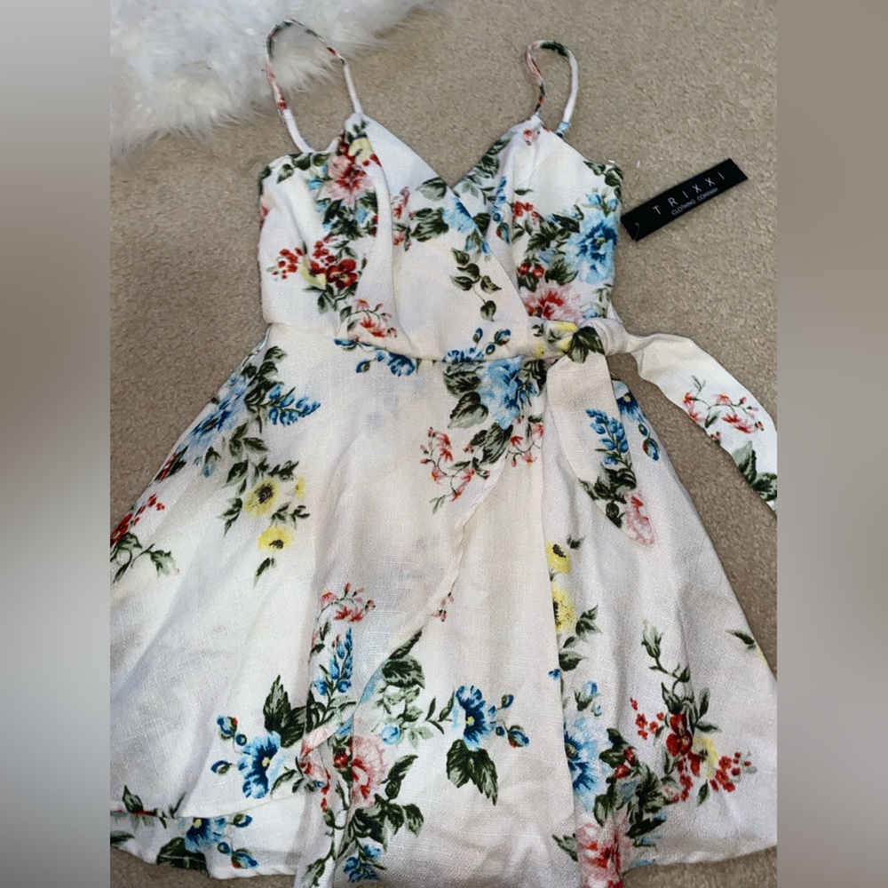 White Floral Dress